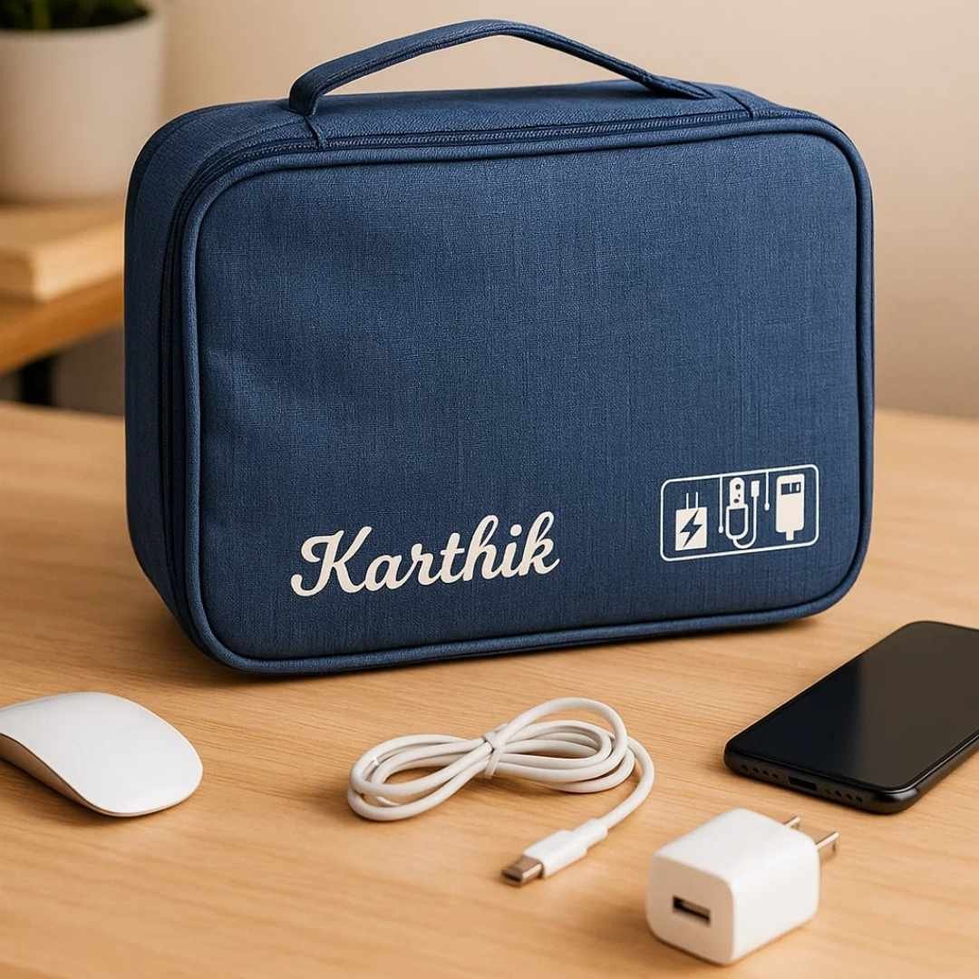 Digital Travel Pouch with Name Print - Image 3