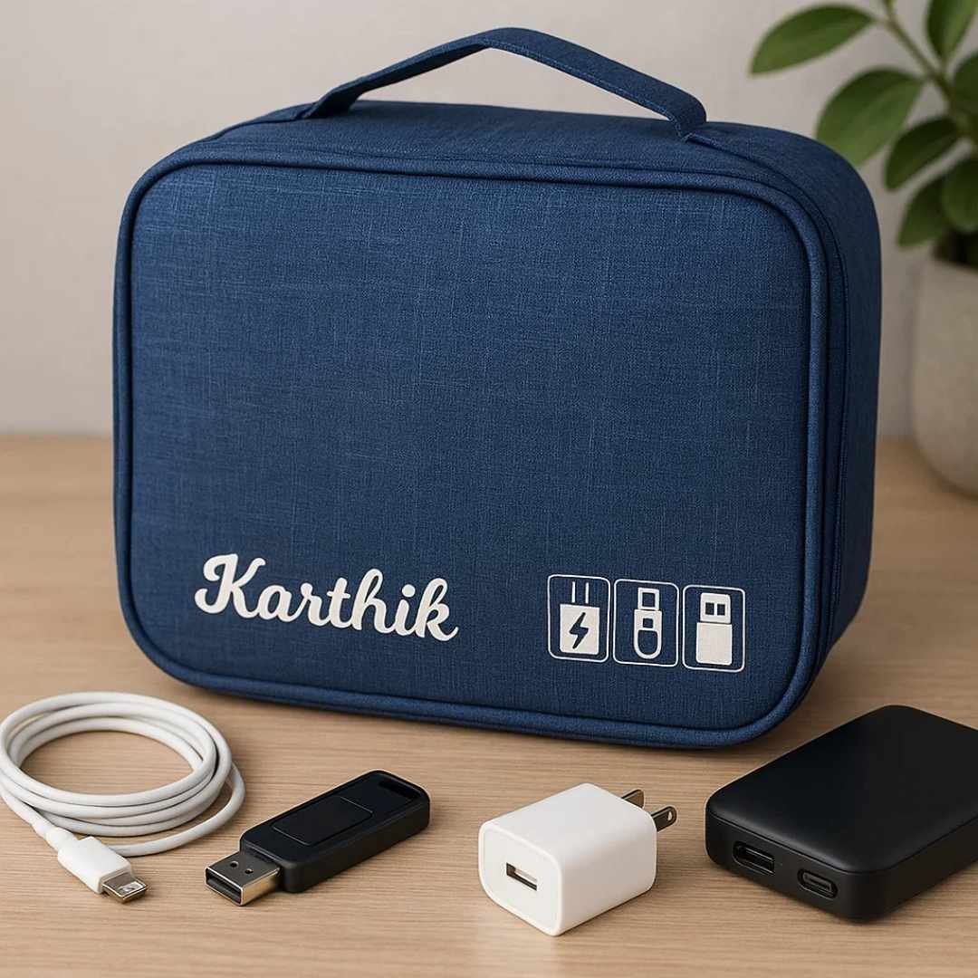 Digital Travel Pouch with Name Print - Image 2