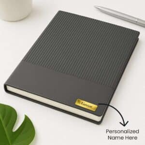 Customised Black Lining Diary with Name