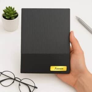 customised black lining diary