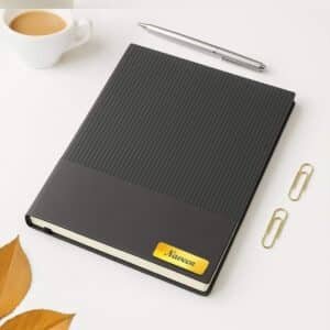 Customised Black Lining Diary with Name