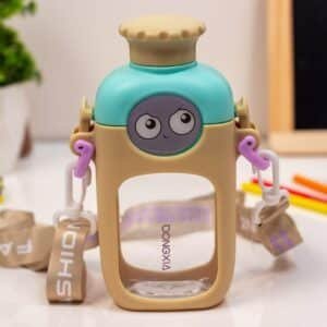 Customised Wink Face Kids Water Bottle with Name